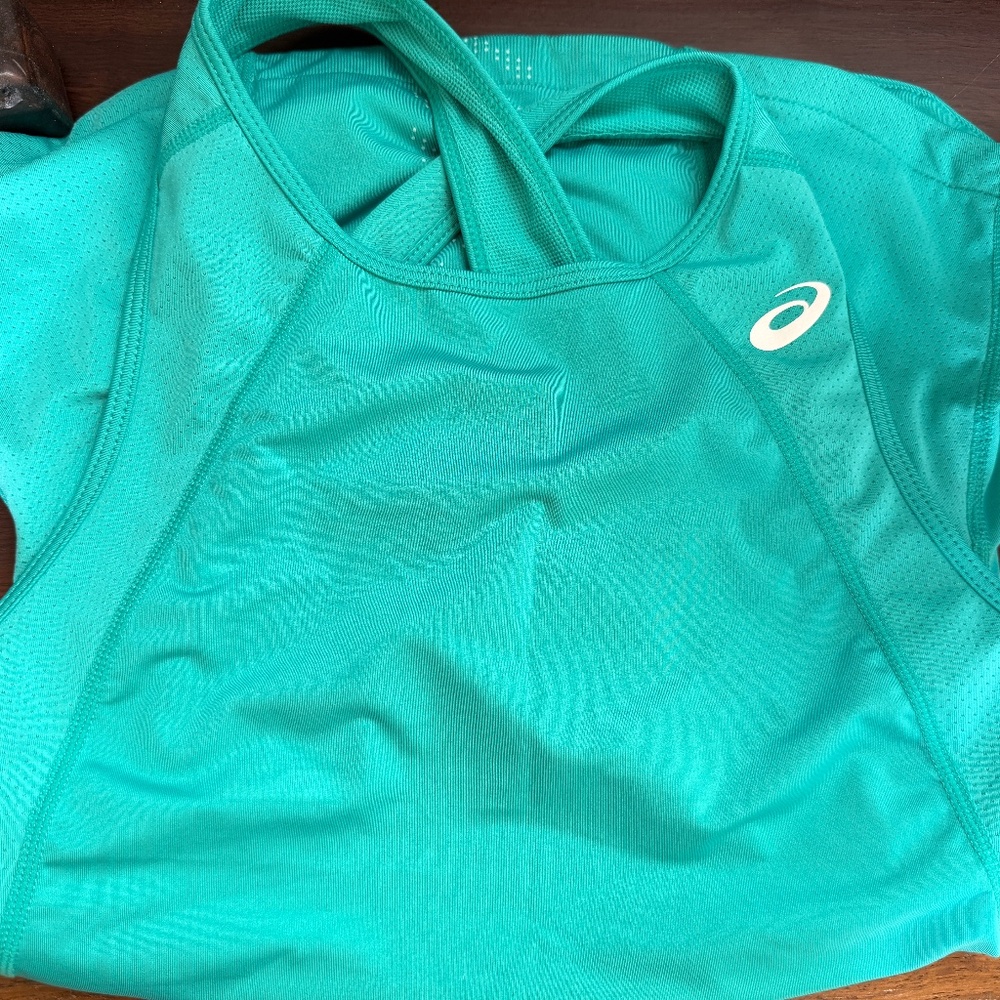 ASICS Tennis/Running Tank – Bright Green, XS